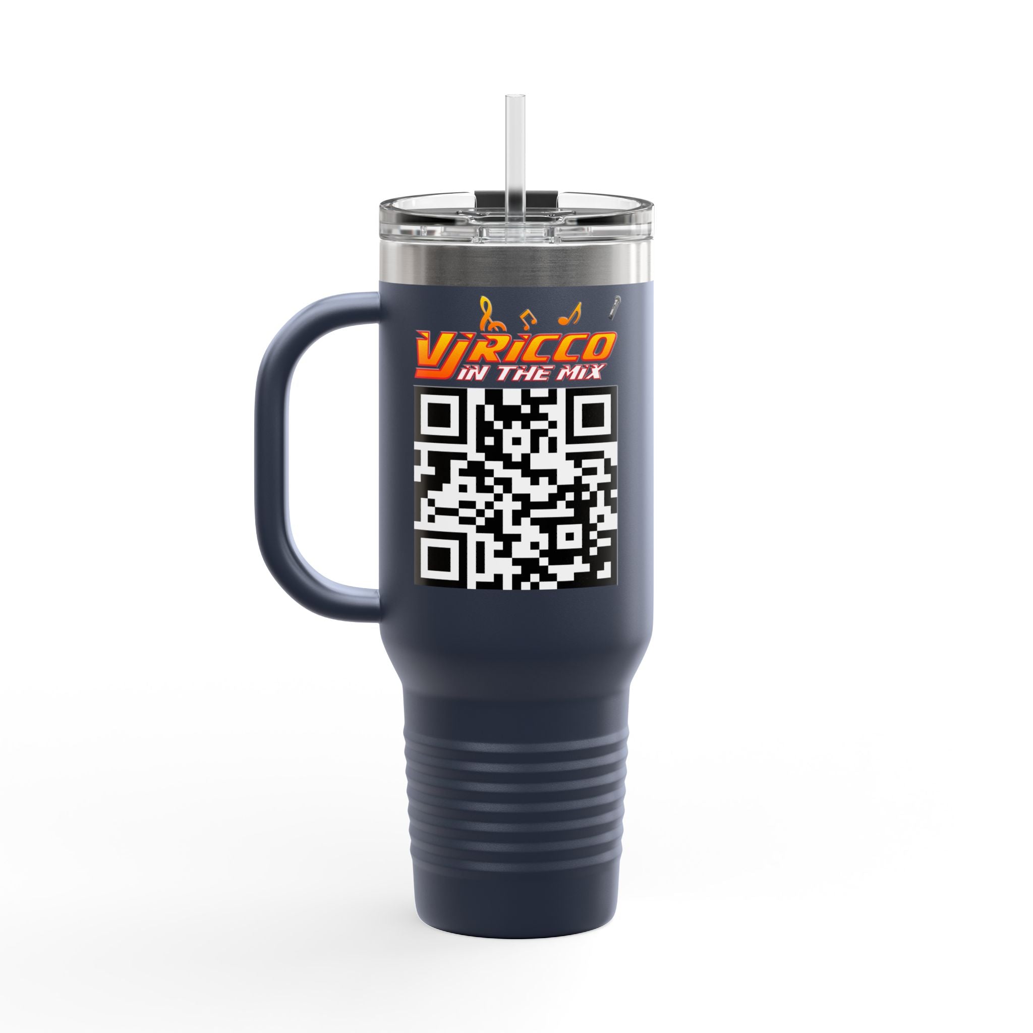 "VJ Ricco"🎤 Insulated Travel Mug - 40oz | Perfect for Music Lovers & On-the-Go Refreshments